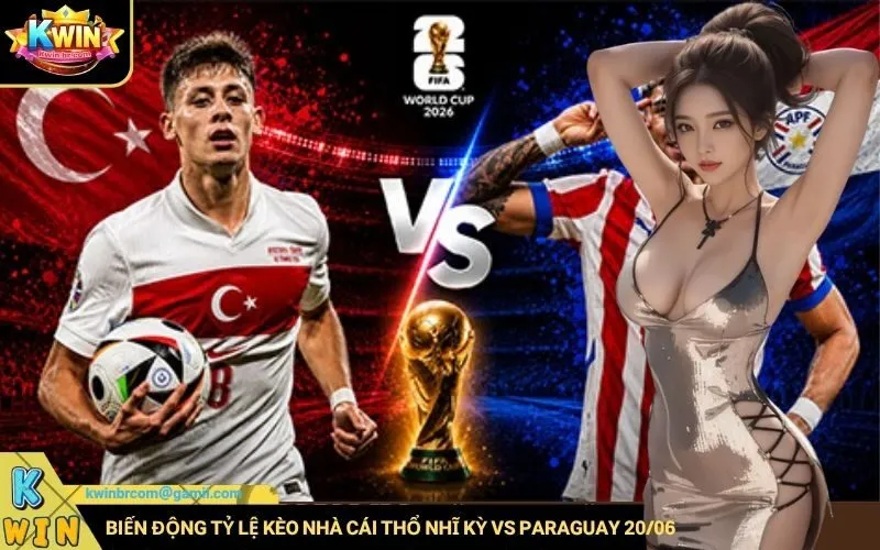 Biến động tỷ lệ kèo nhà cái khi soi kèo Thổ Nhĩ Kỳ vs Paraguay 2006